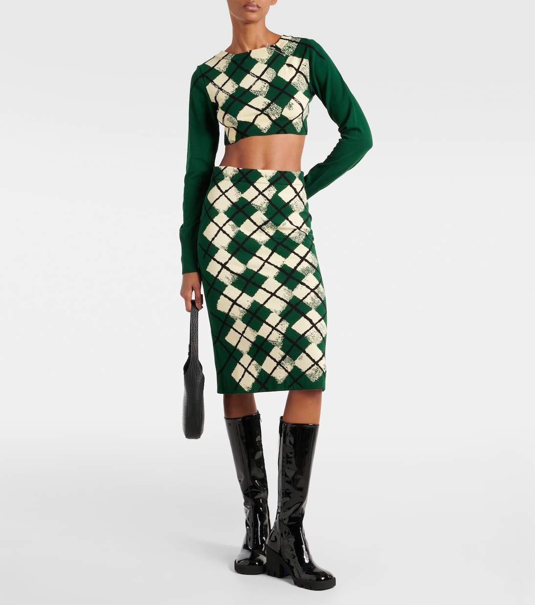 Pull raccourci en coton | Burberry