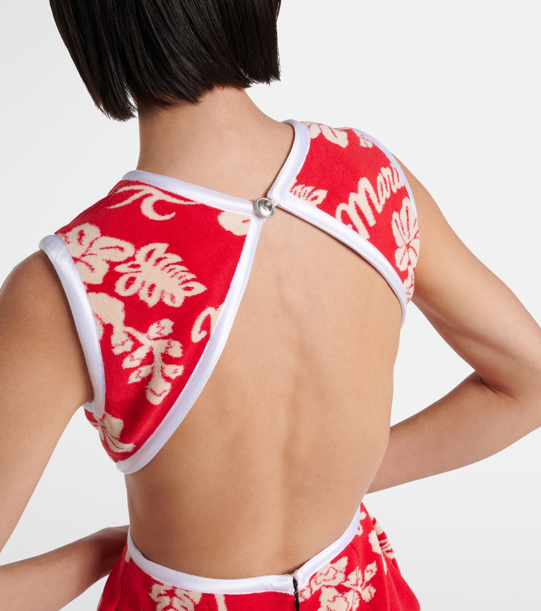 Miniabito in jacquard con cut-out | Marine Serre
