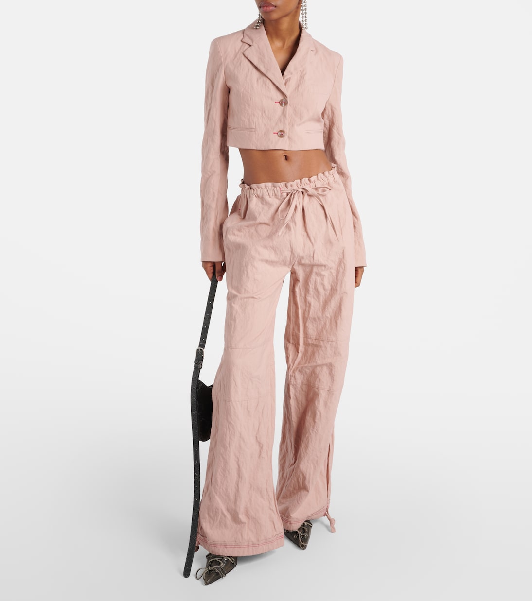 Blazer cropped Jaza in misto cotone | Acne Studios