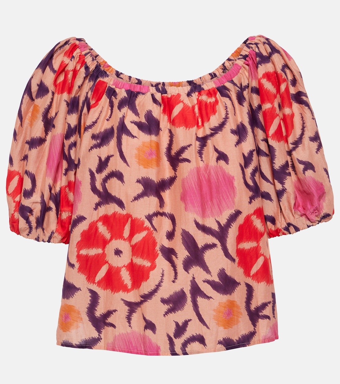 Top Edlin in cotone e seta con stampa | Velvet