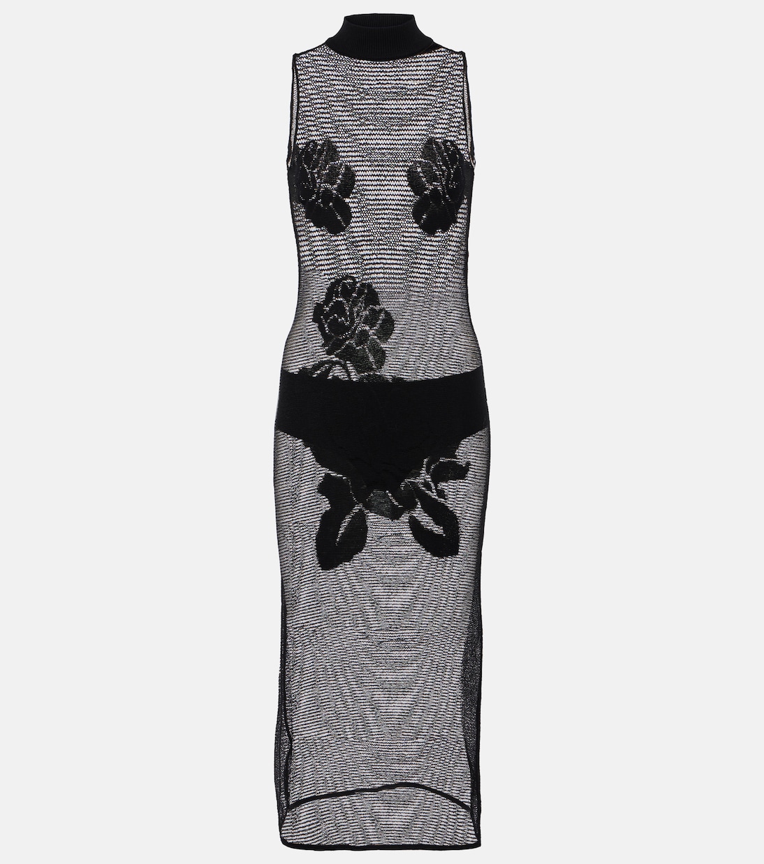 Floral mesh midi dress | Magda Butrym