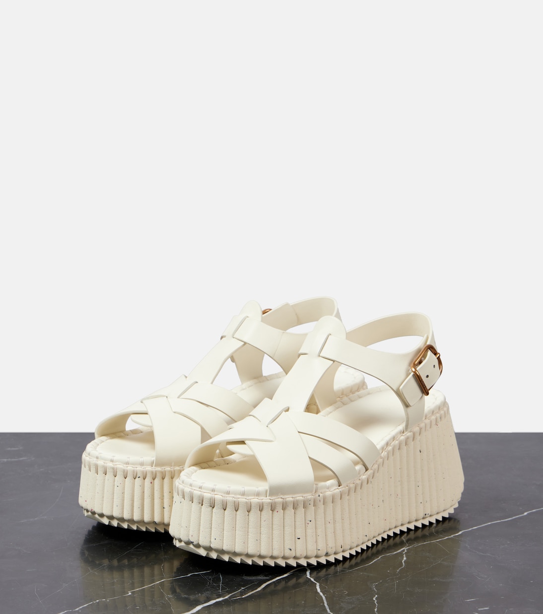 Sandali Nama 80 in pelle con zeppa | Chloé