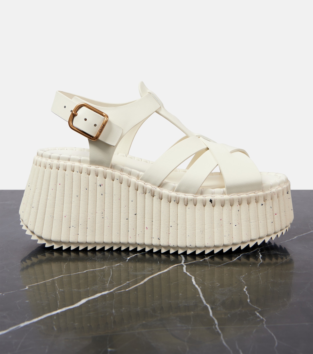 Sandali Nama 80 in pelle con zeppa | Chloé