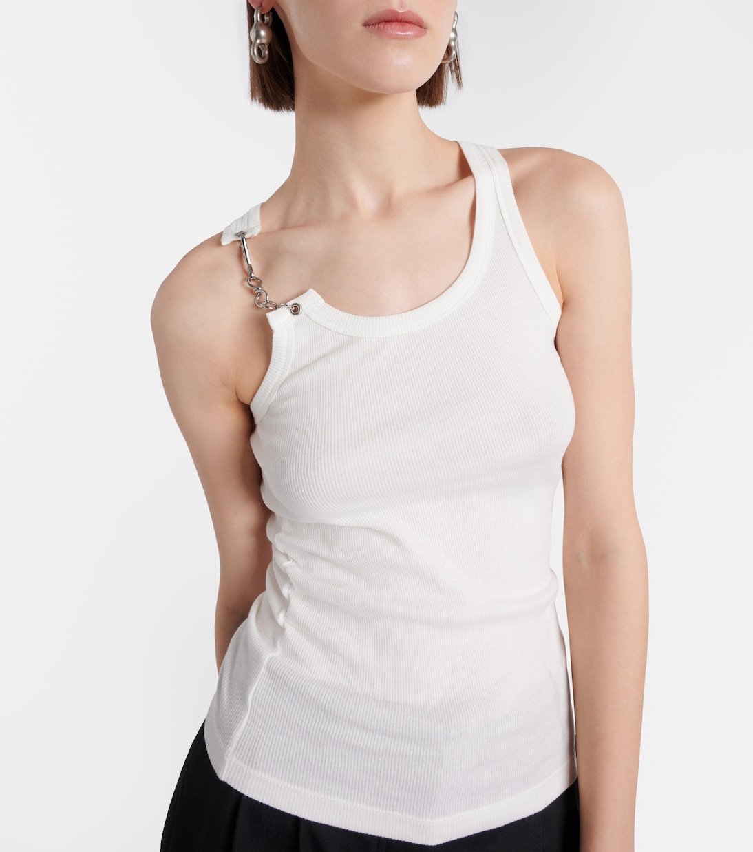 Top in jersey di cotone con catena | Acne Studios