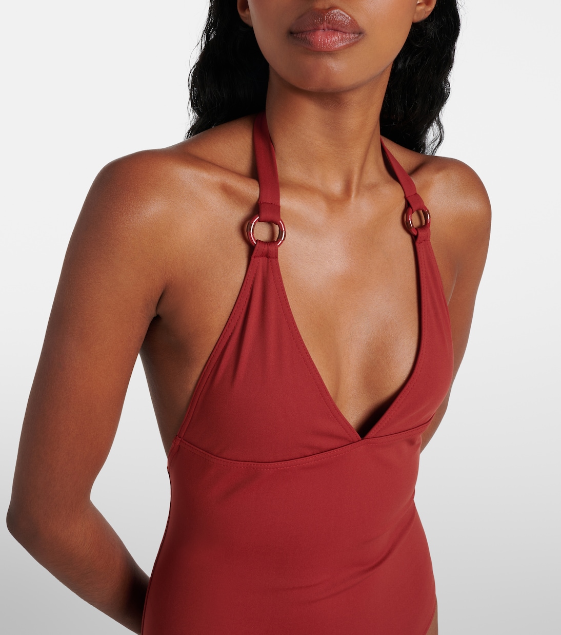 Bañador Ring Marine con cuello halter | Loro Piana