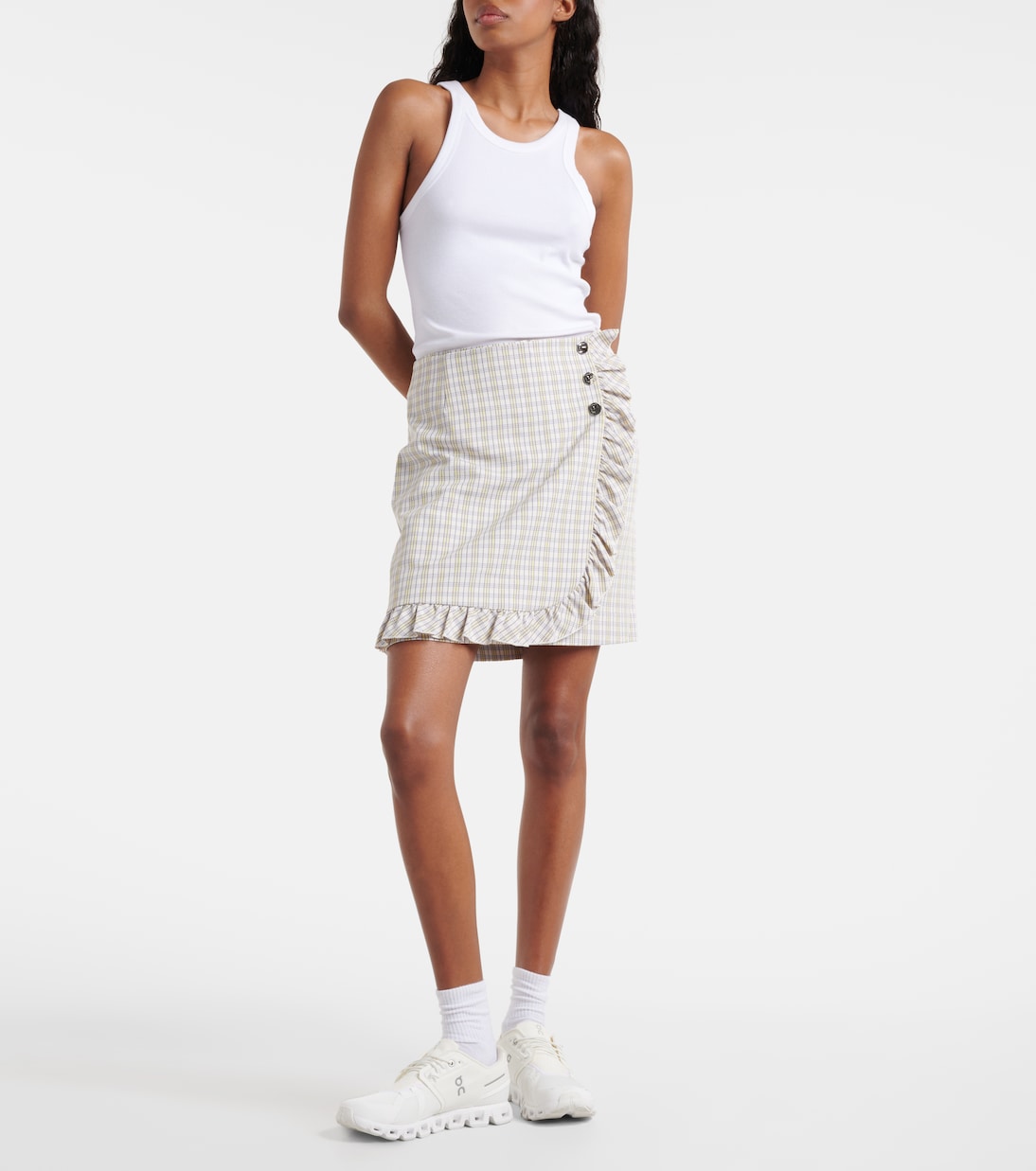 Falda pantalón de algodón | Tory Sport