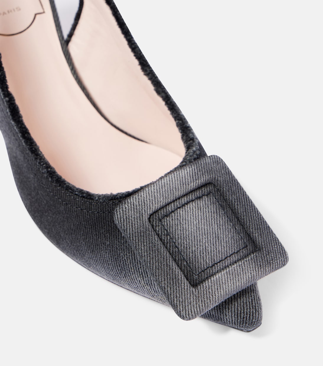 Slingback-Pumps aus Denim | Roger Vivier