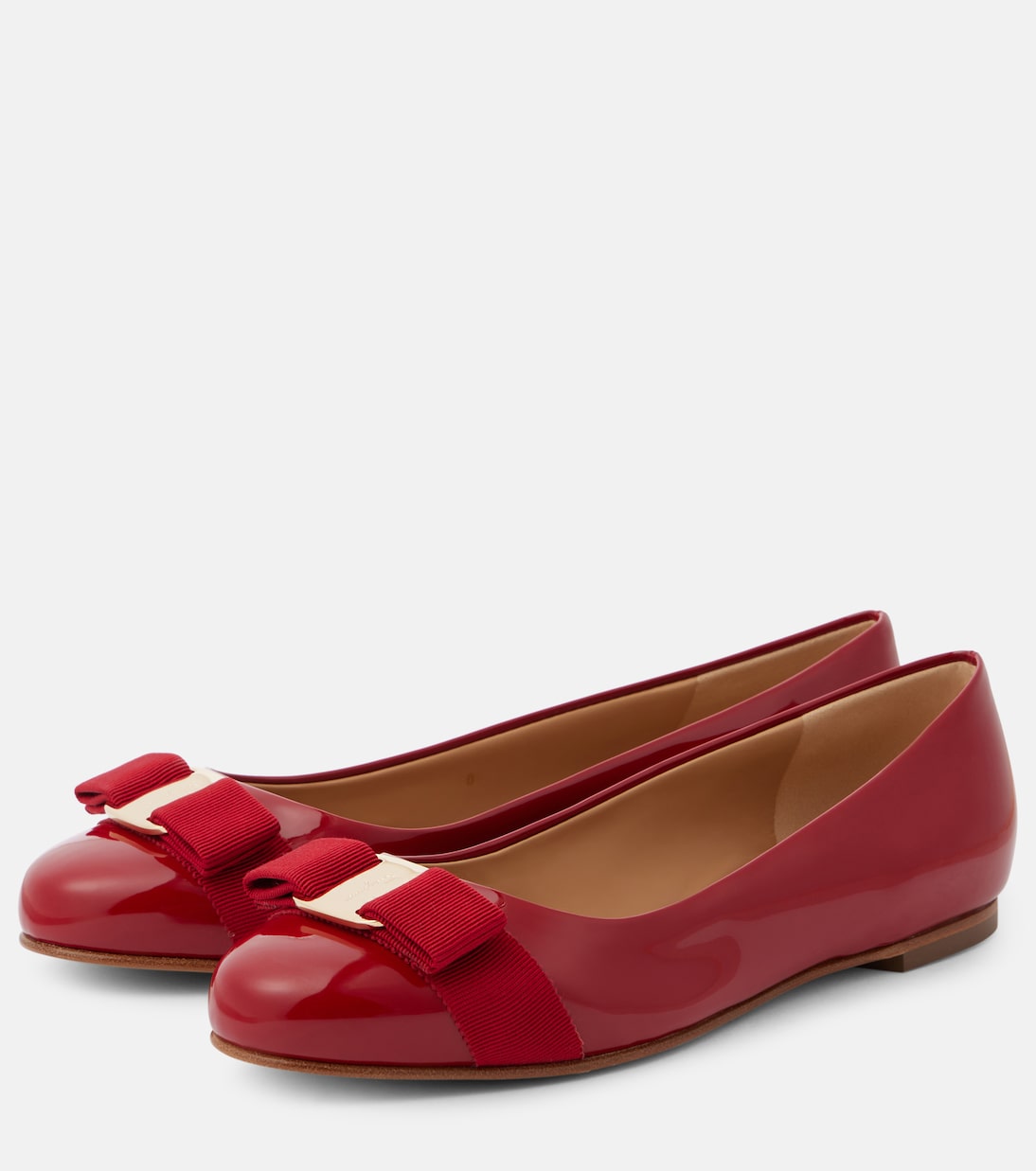 Varina patent leather ballet flats  | Ferragamo
