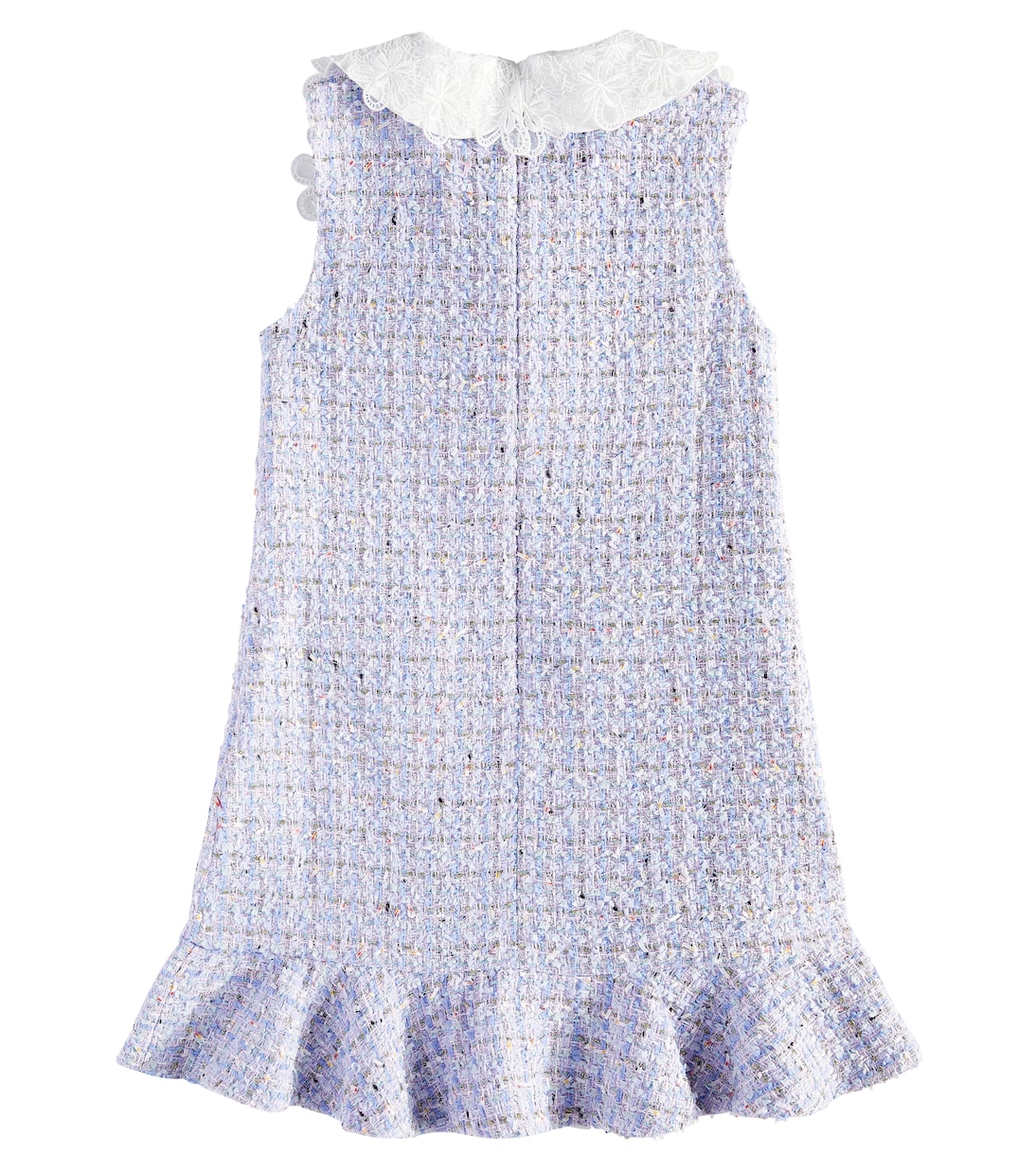 Kleid aus Bouclé mit Spitze | Self-Portrait Kids