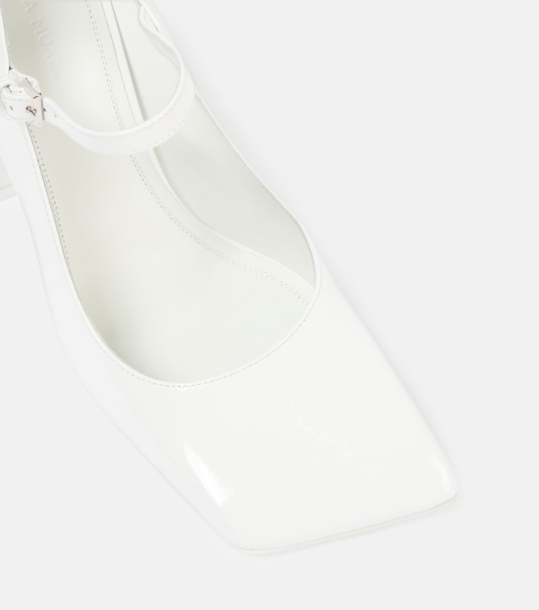 Escarpins Mary Jane Charlotte 95 en cuir verni | Amina Muaddi