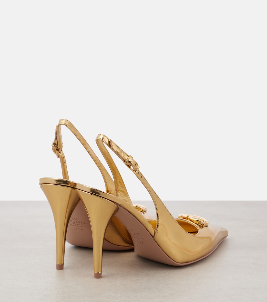 VLogo Signature leather slingback pumps | Valentino Garavani