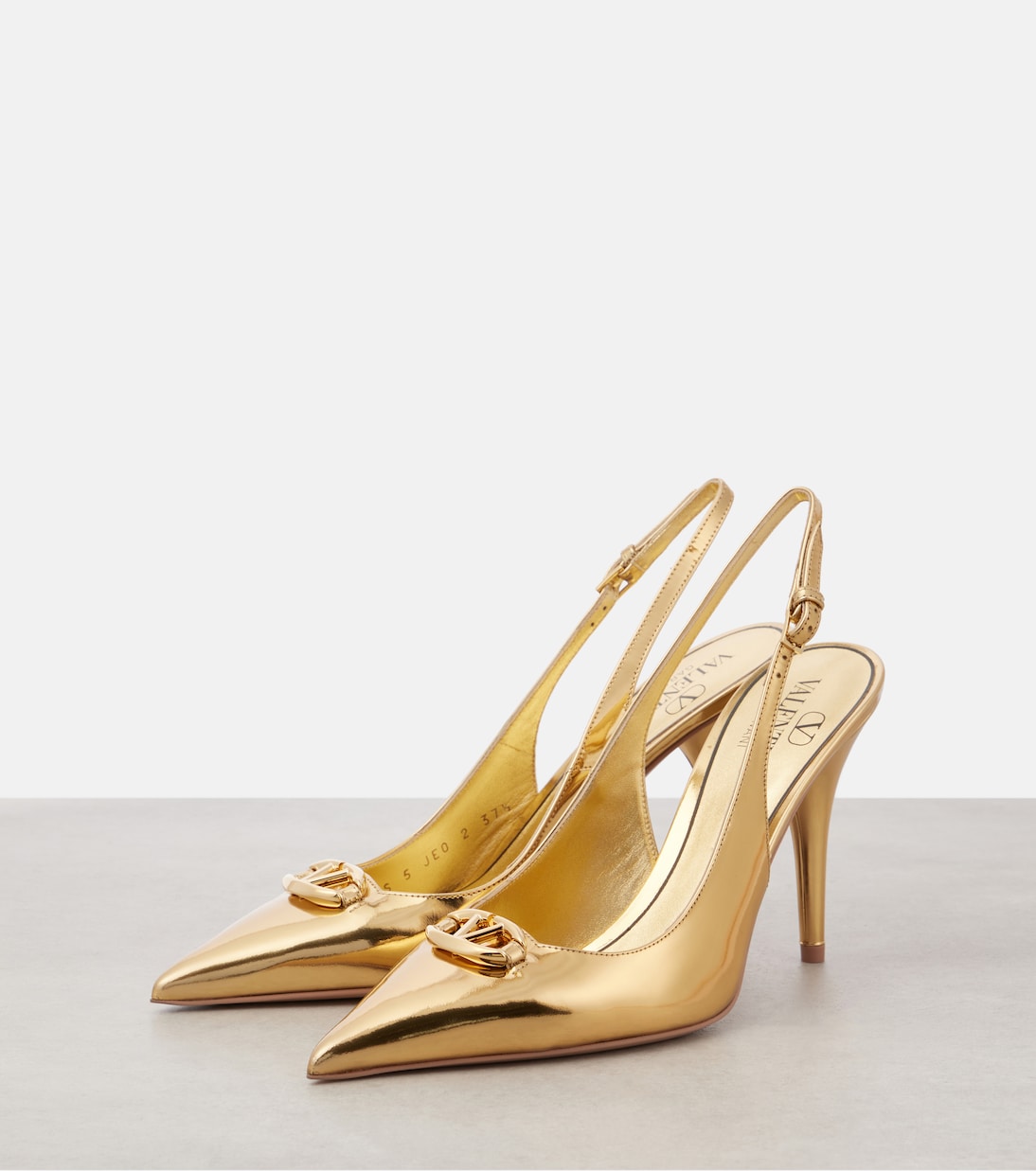 VLogo Signature leather slingback pumps | Valentino Garavani