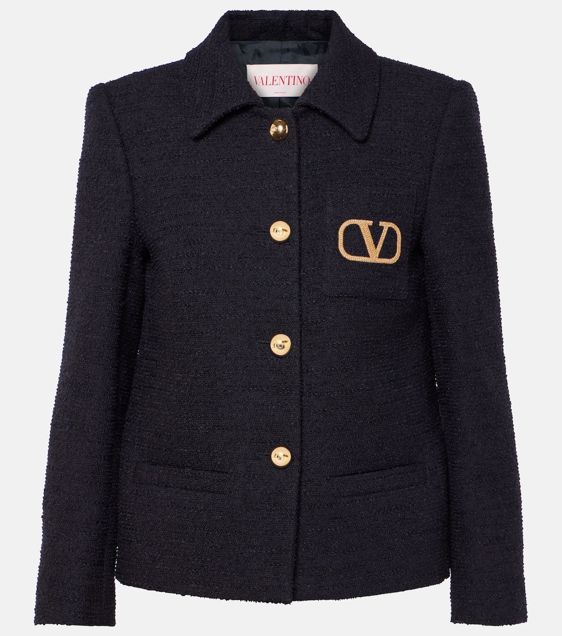 Chaqueta de tweed con VLogo Signature | Valentino