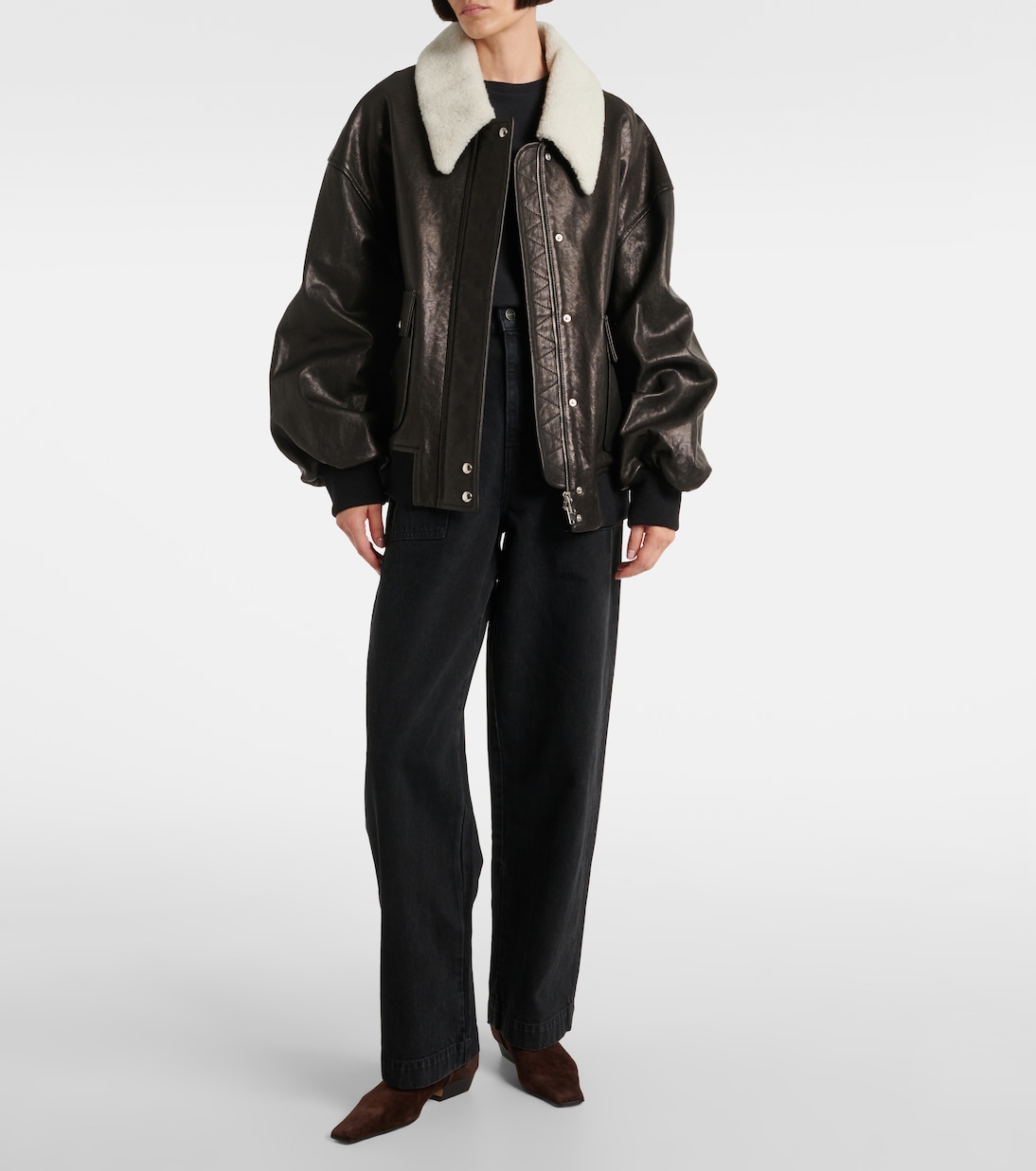Jeans regular Hewitt a vita alta | Khaite