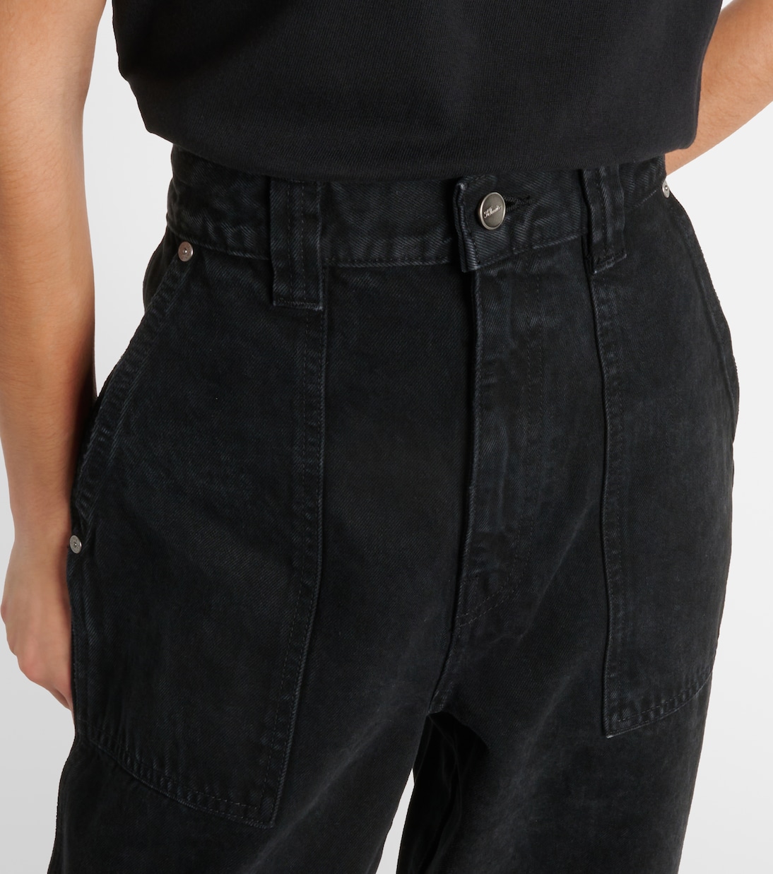 Jeans regular Hewitt a vita alta | Khaite