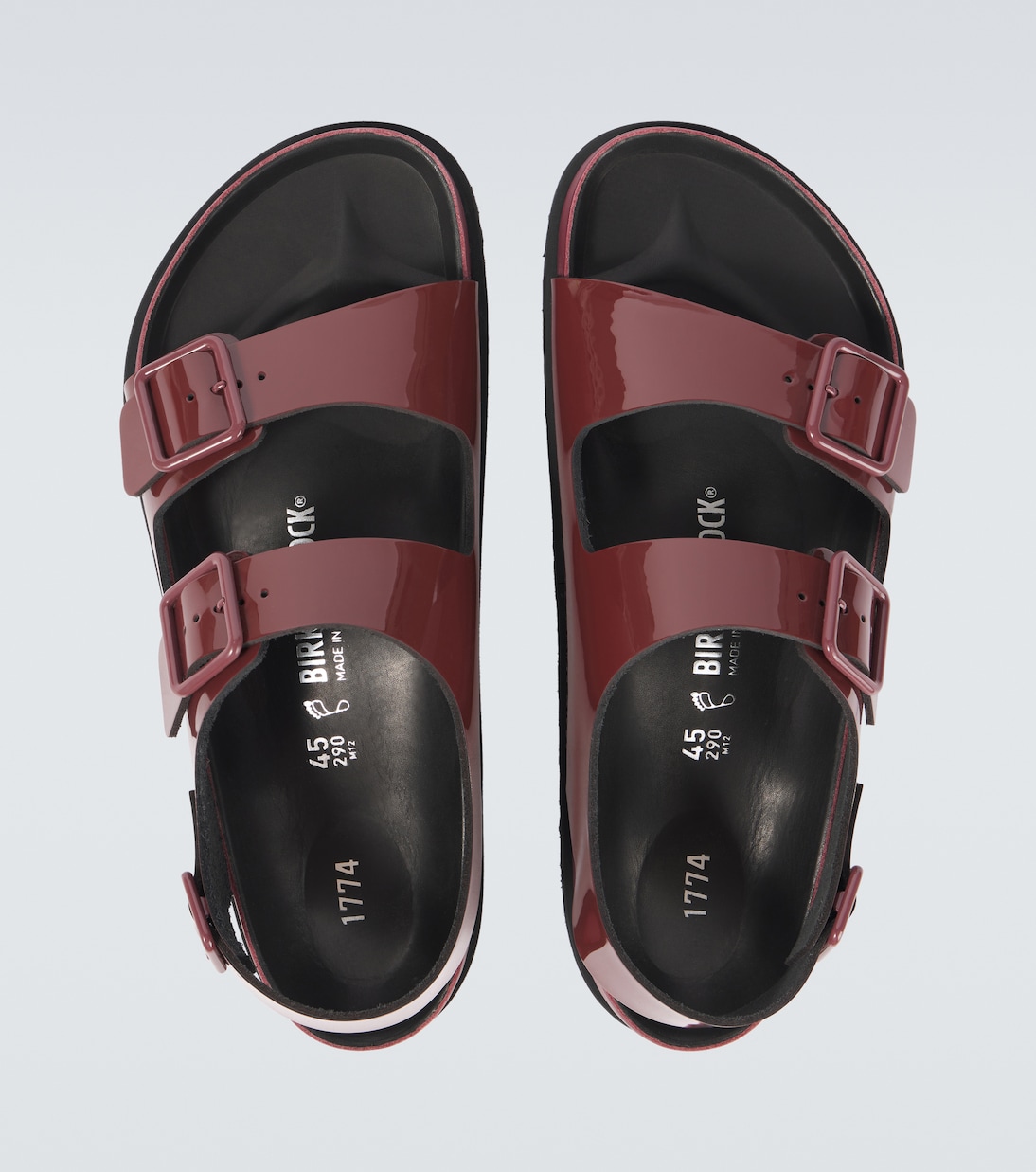 Sandalen Milano aus Lackleder in Rot Birkenstock 1774 Mytheresa