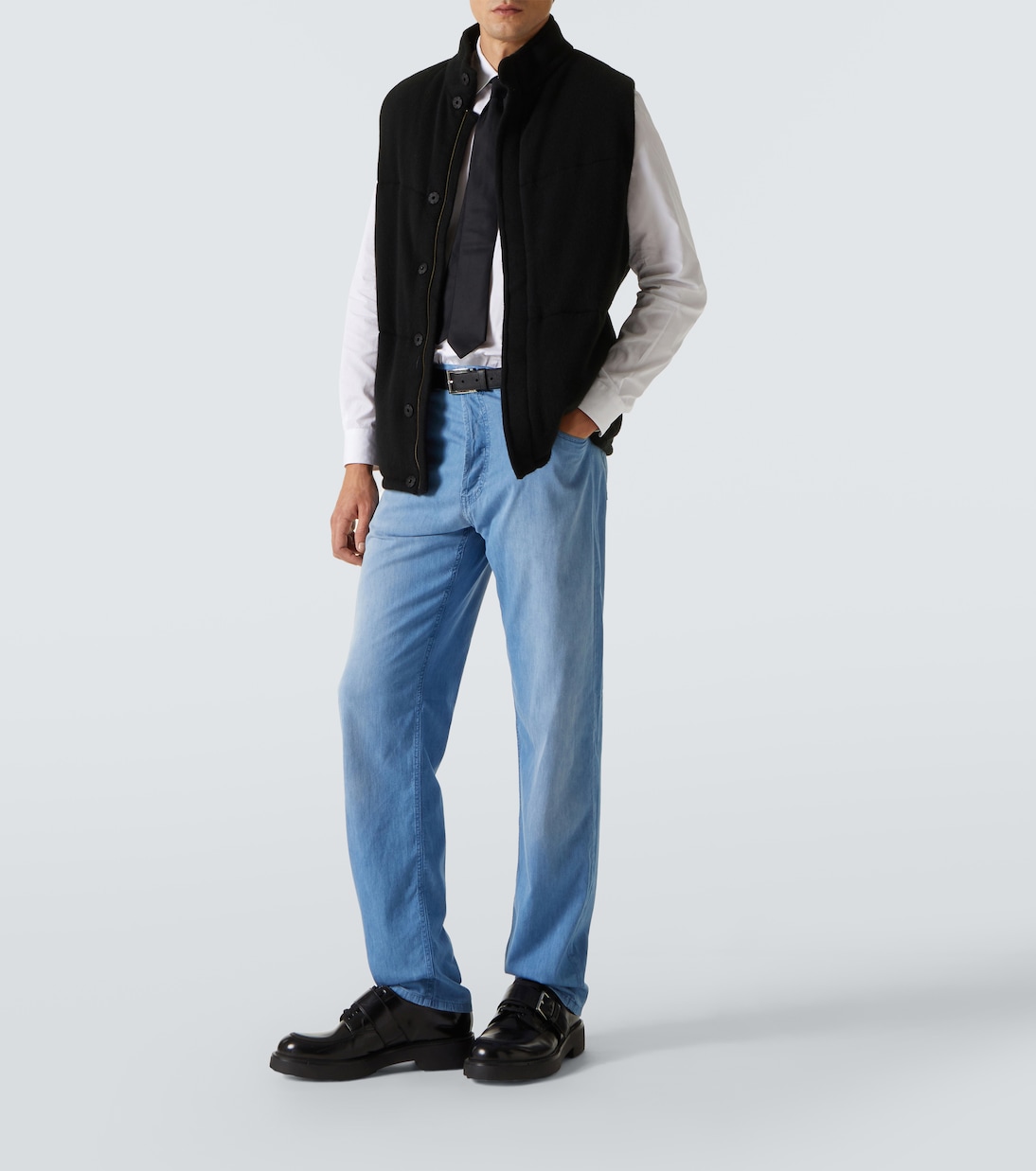 Jeans regular a vita media | Prada