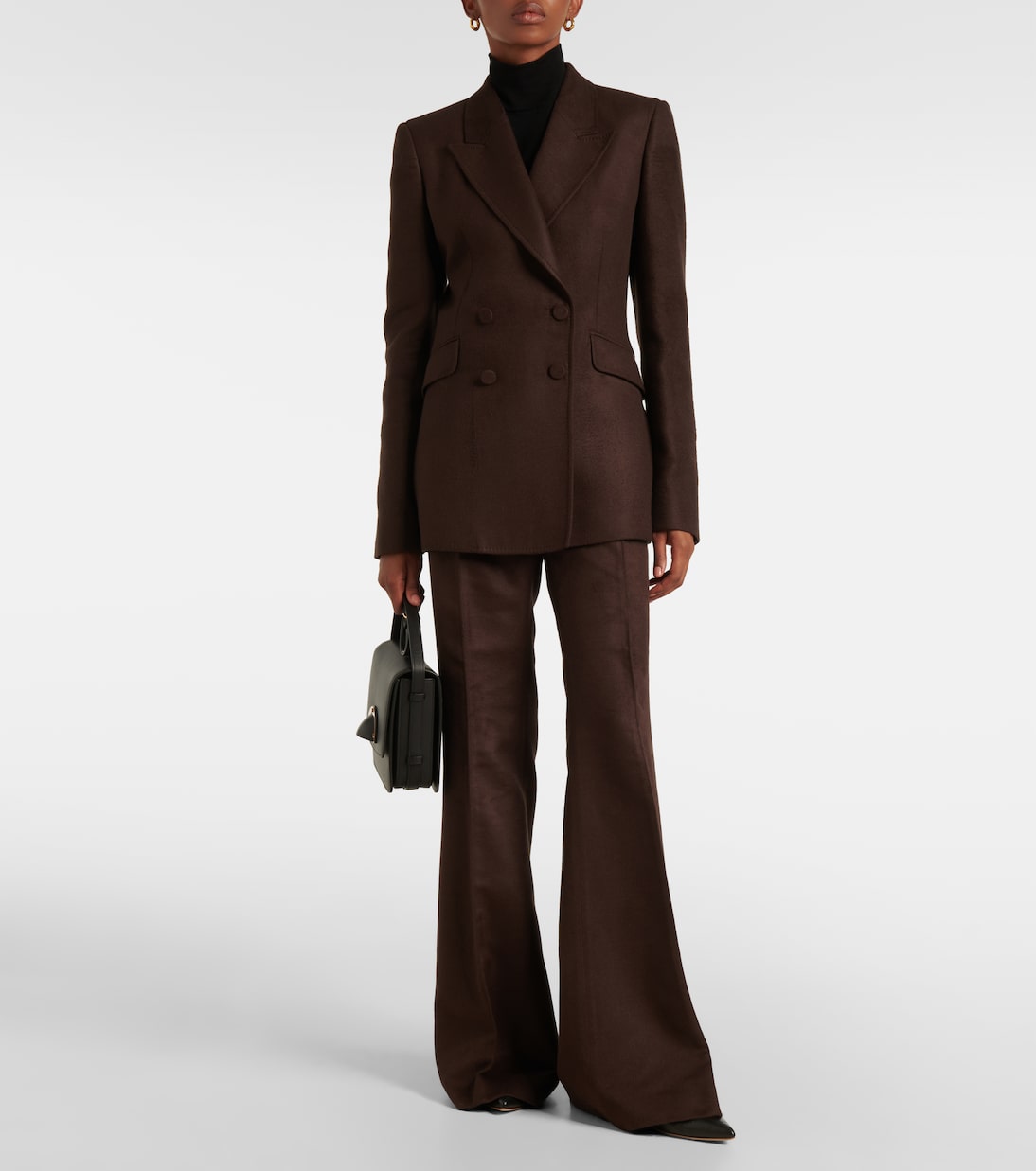 Pantaloni flared Rhein in seta | Gabriela Hearst