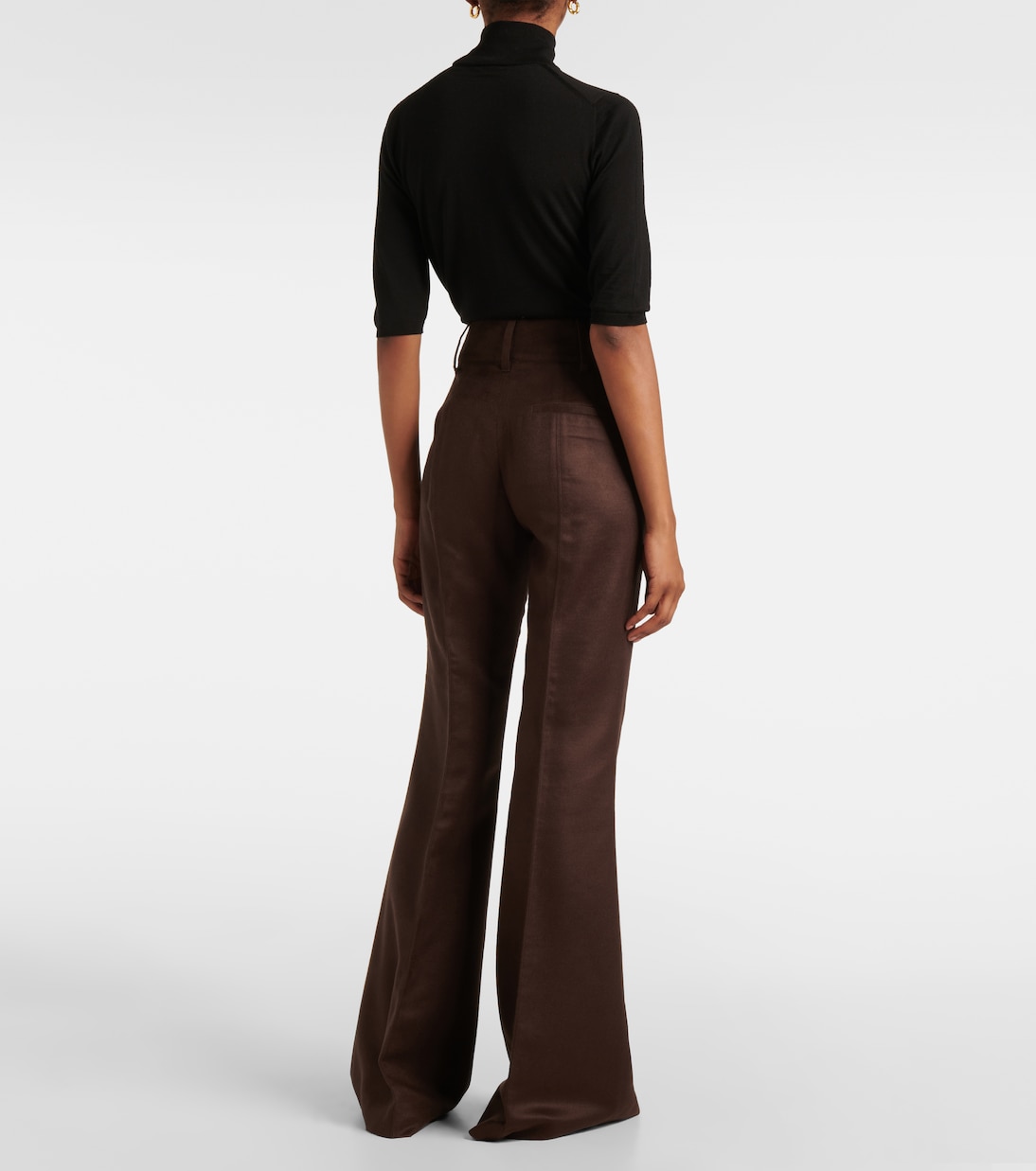 Pantaloni flared Rhein in seta | Gabriela Hearst