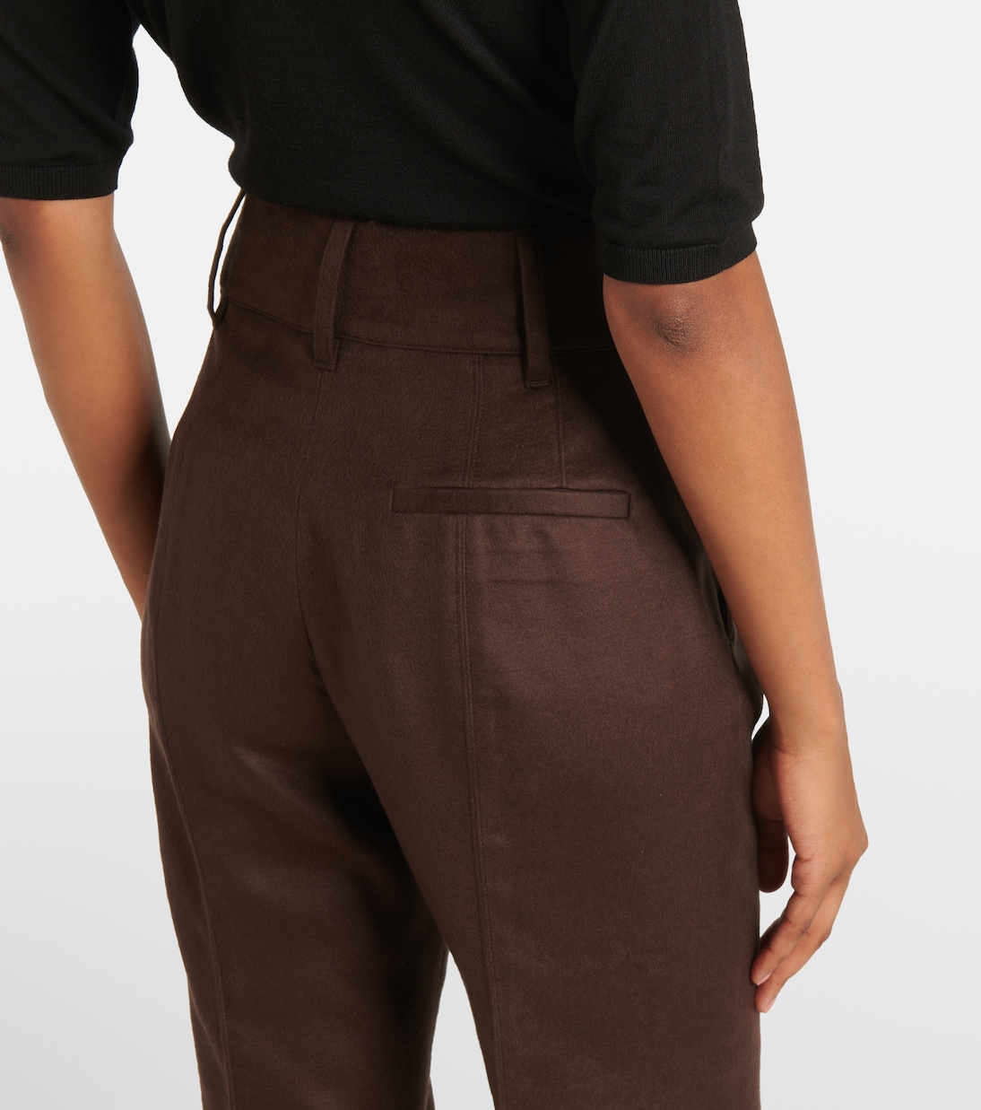 Pantaloni flared Rhein in seta | Gabriela Hearst