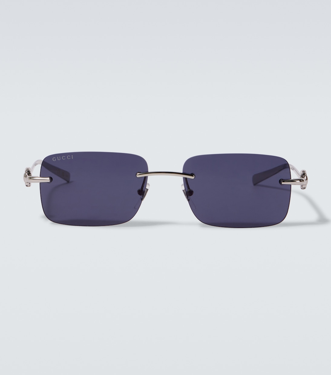 Occhiali da sole rettangolari Horsebit | Gucci