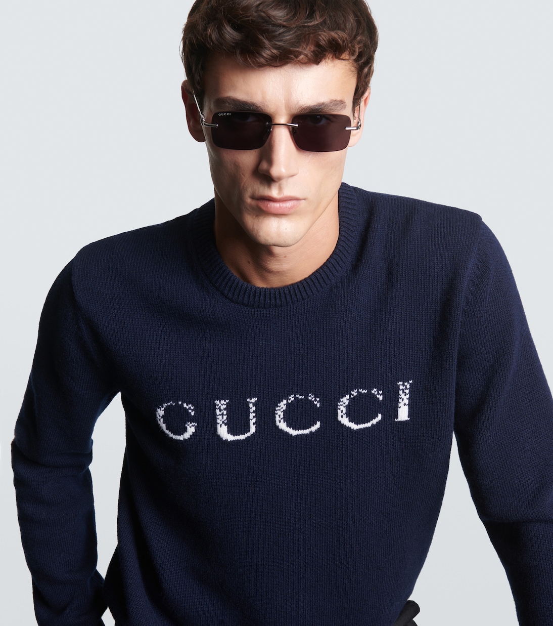 Occhiali da sole rettangolari Horsebit | Gucci