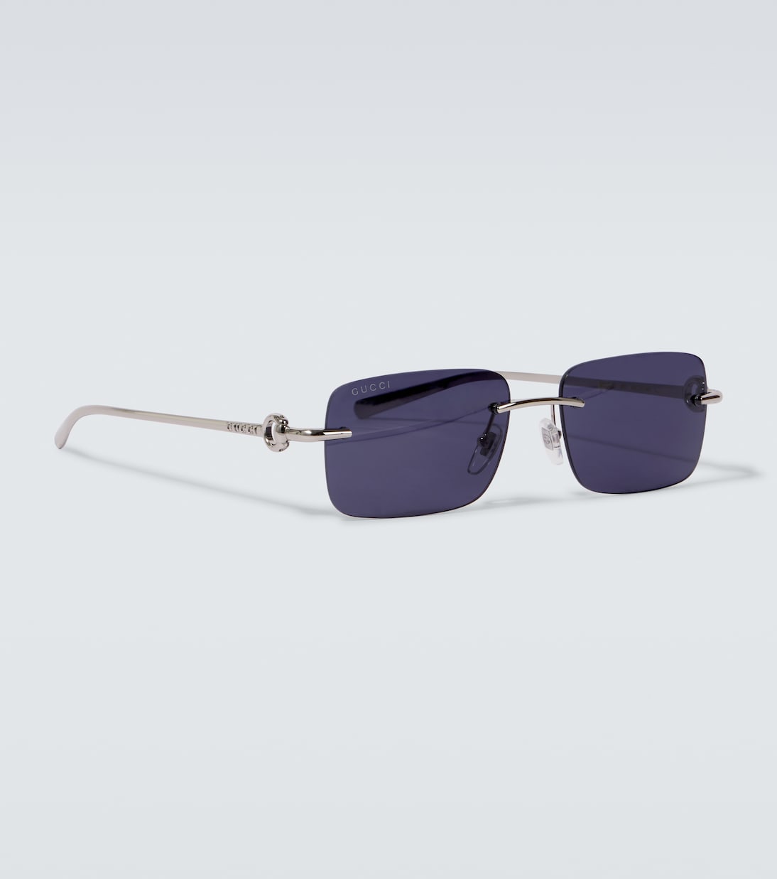 Occhiali da sole rettangolari Horsebit | Gucci