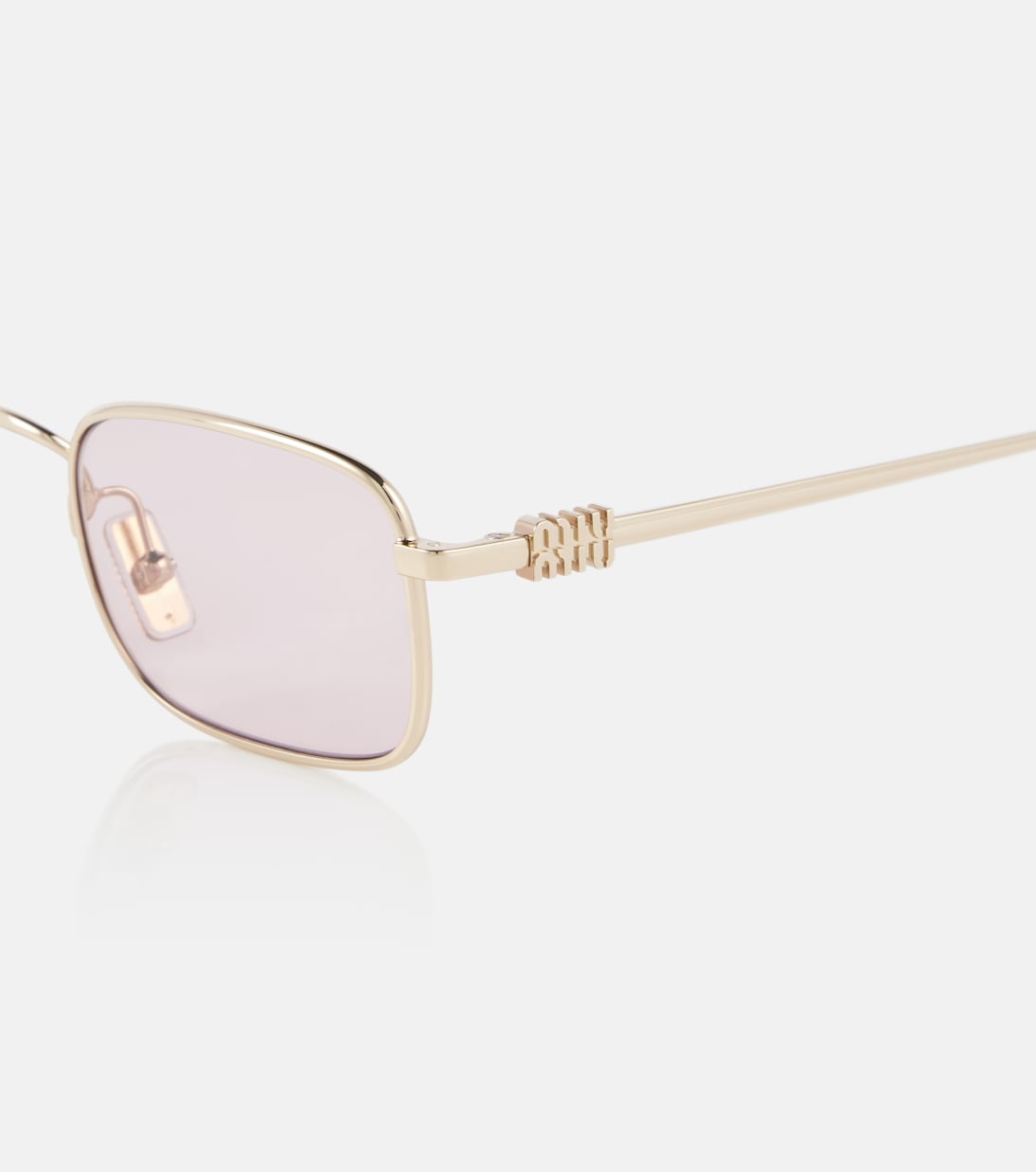 Miu Regard rectangular sunglasses | Miu Miu