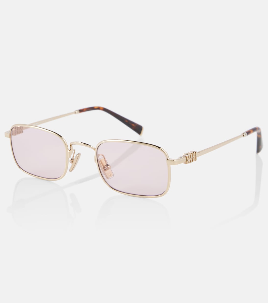 Miu Regard rectangular sunglasses | Miu Miu