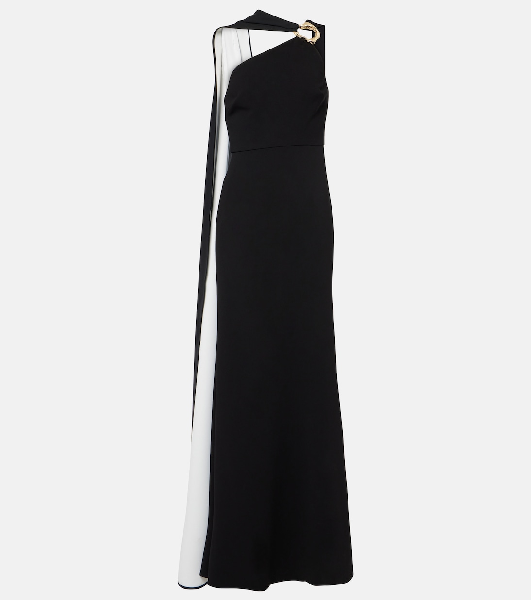 Abito lungo asimmetrico in cady | Roland Mouret