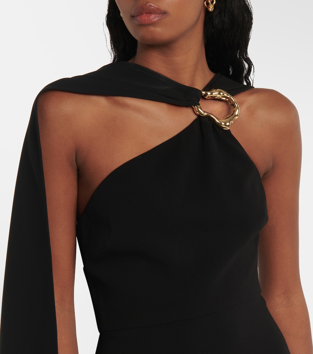 Abito lungo asimmetrico in cady | Roland Mouret
