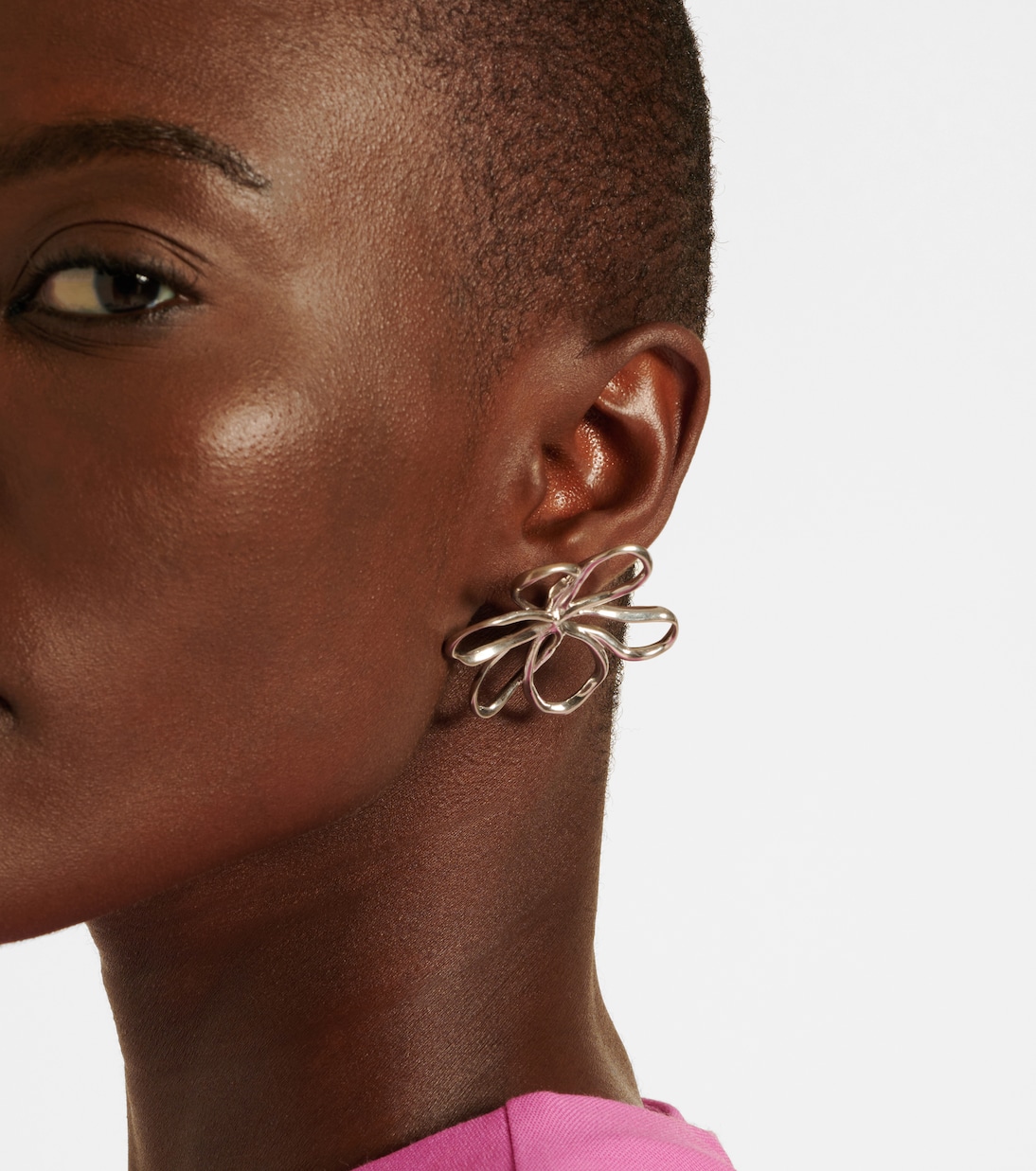 Boucles d’oreilles Threaded Flower Small | Oscar de la Renta