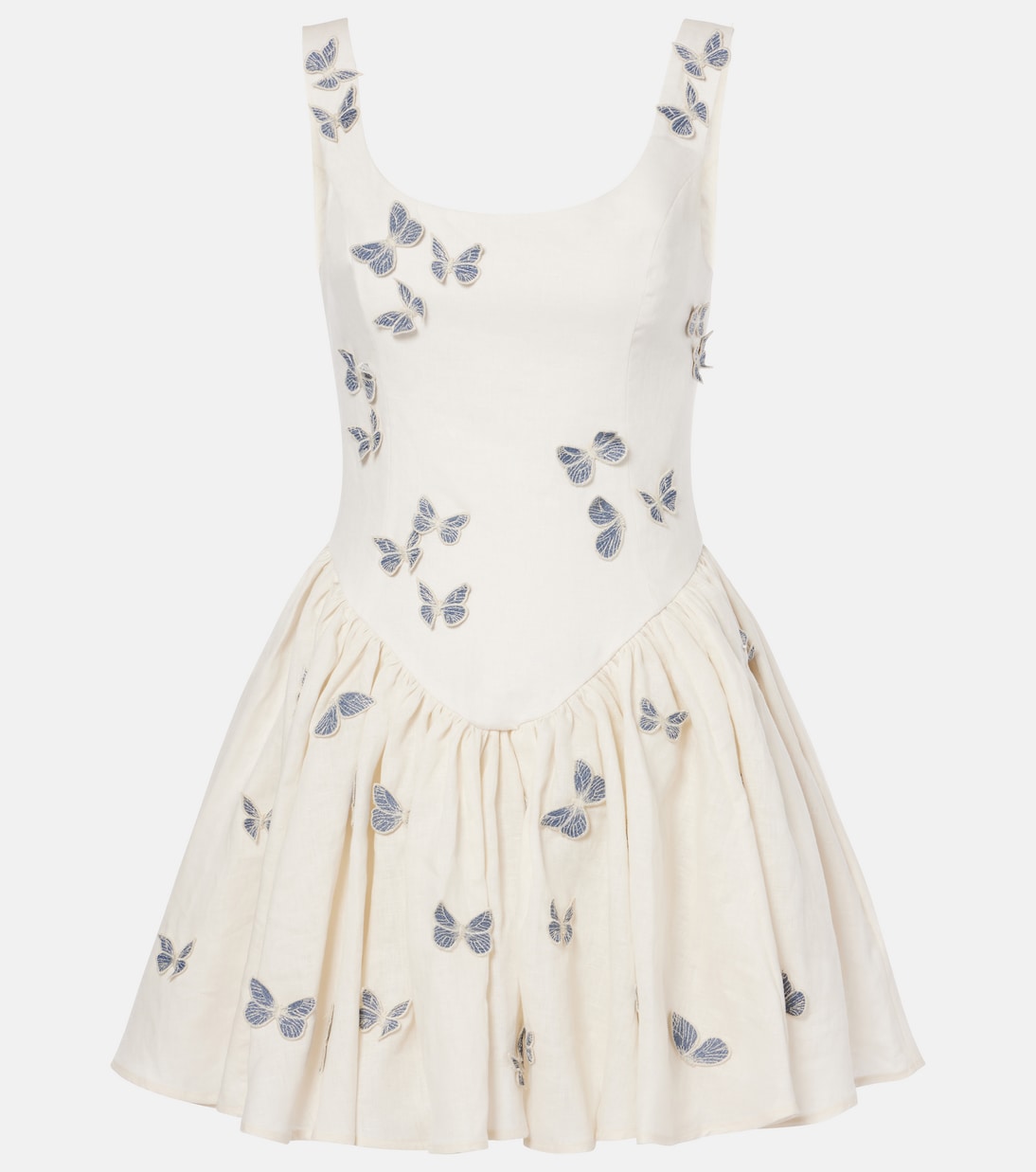 Minikleid Pluma Lymanopoda aus Leinen | Agua by Agua Bendita