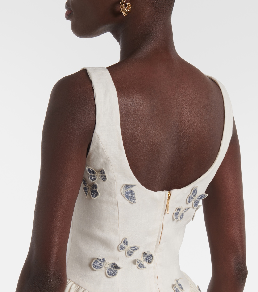 Minikleid Pluma Lymanopoda aus Leinen | Agua by Agua Bendita