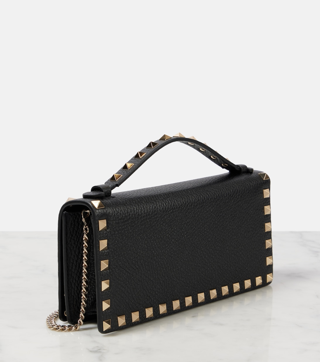 Rockstud leather wallet on chain | Valentino Garavani