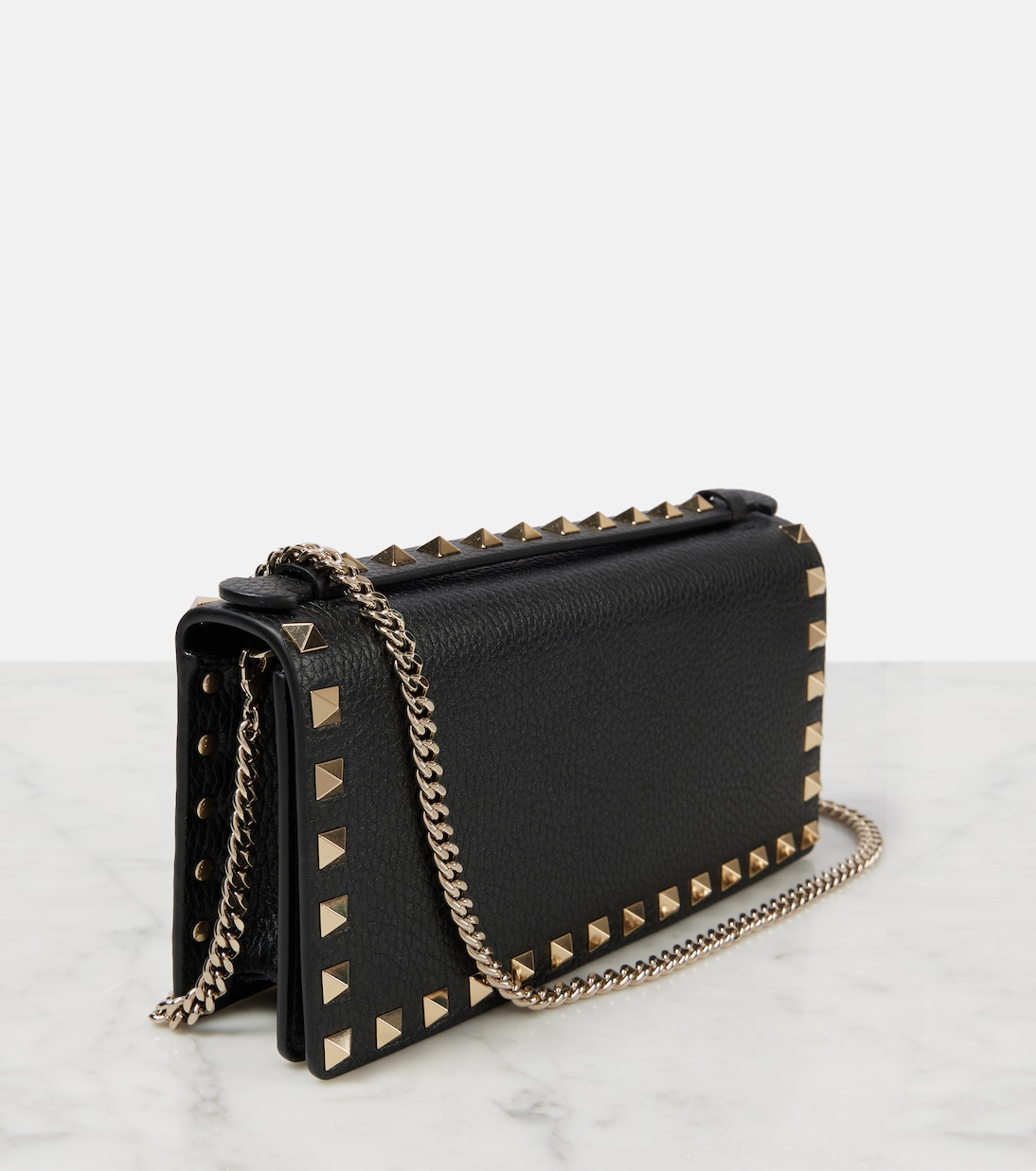Rockstud leather wallet on chain | Valentino Garavani