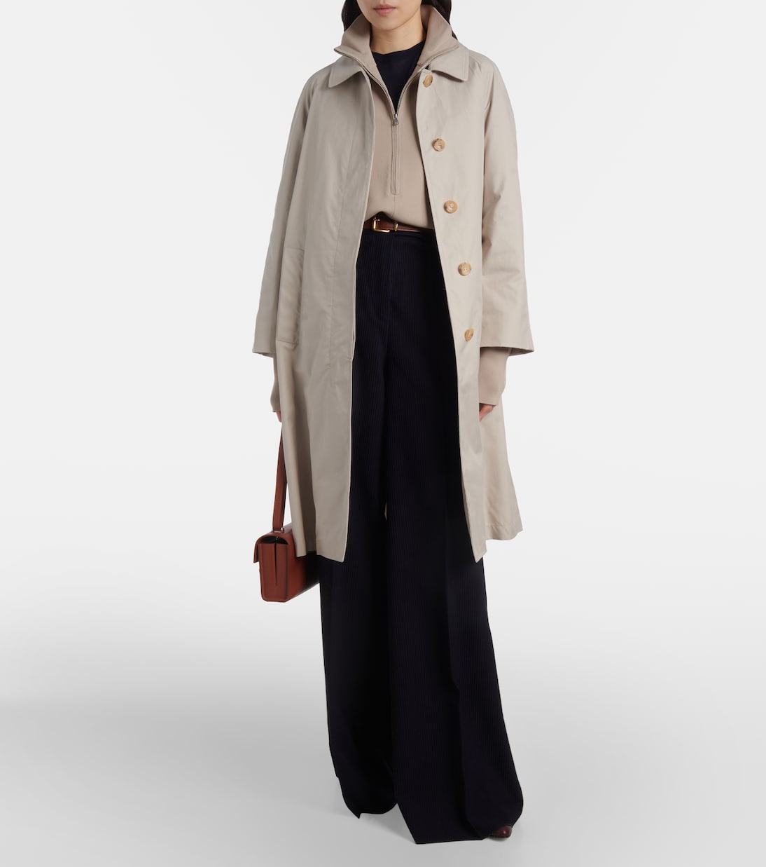 Mantel The Cube Orleans aus Twill | Max Mara