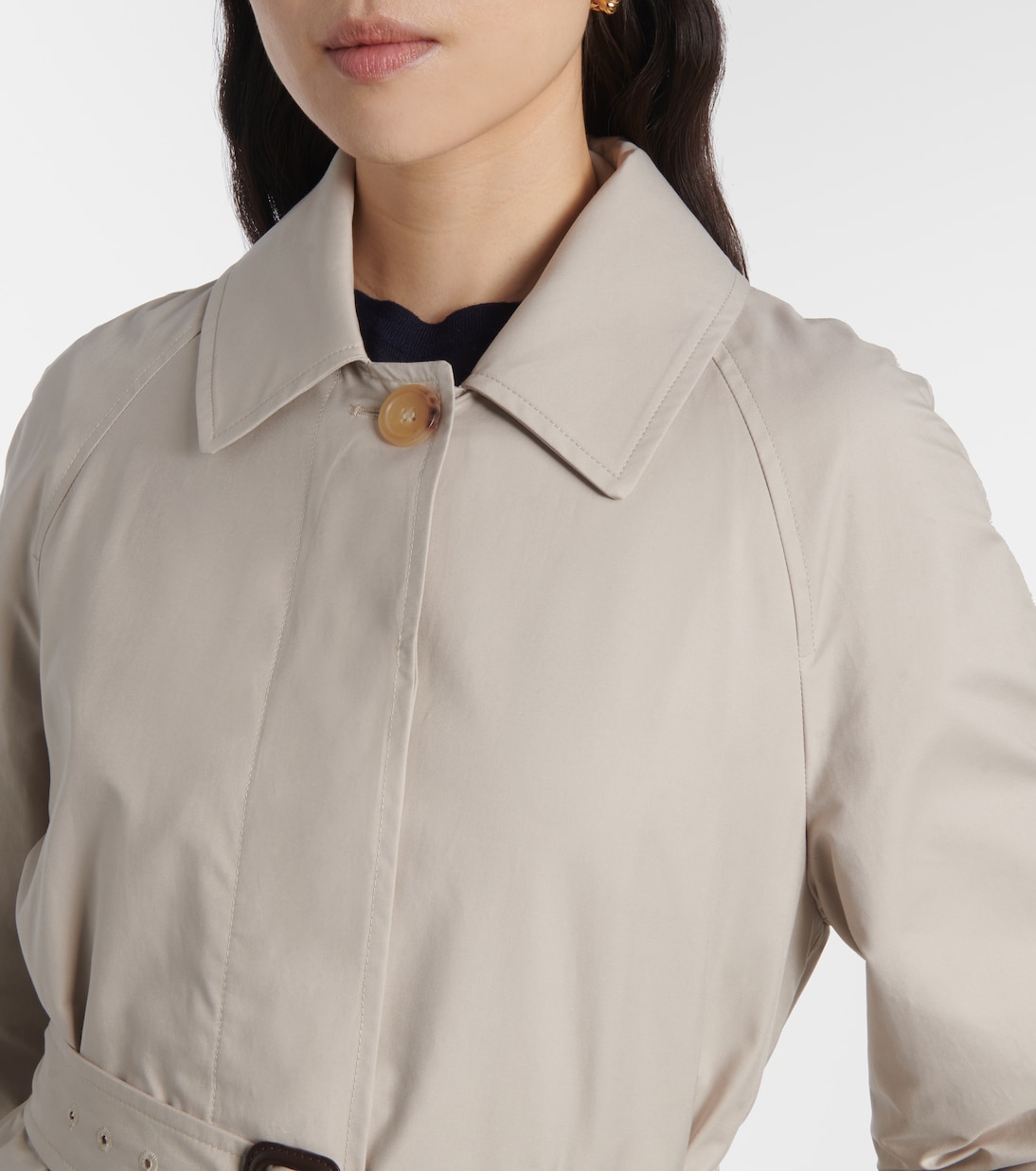 Mantel The Cube Orleans aus Twill | Max Mara