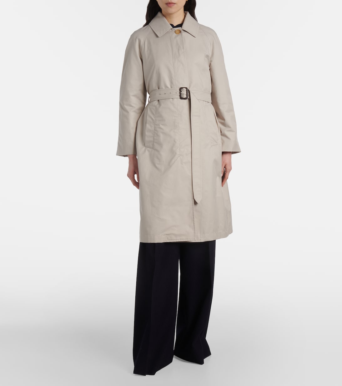 Mantel The Cube Orleans aus Twill | Max Mara