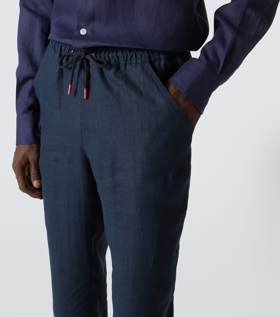 Pantaloni regular in lino | Kiton