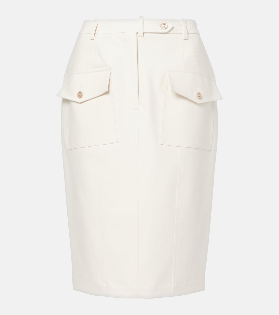 Jupe midi en coton mélangé | Tom Ford