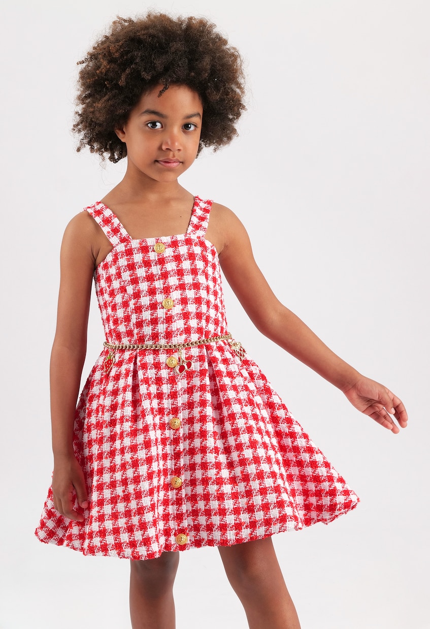 Kleid aus Tweed | Balmain Kids
