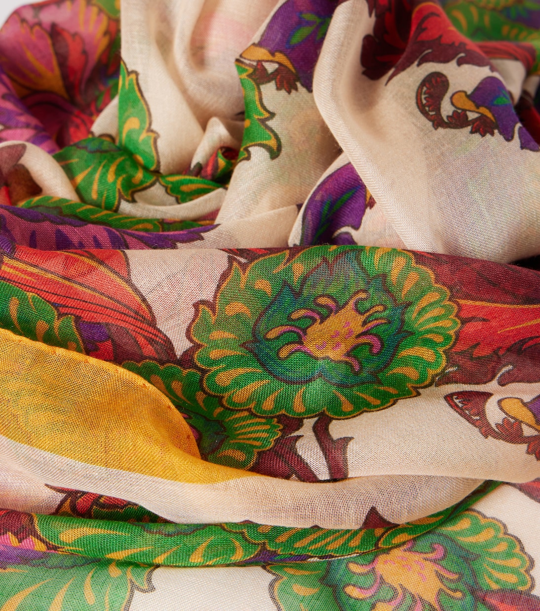 Sciarpa floreale in twill ETRO per uno stile giovane e trendy