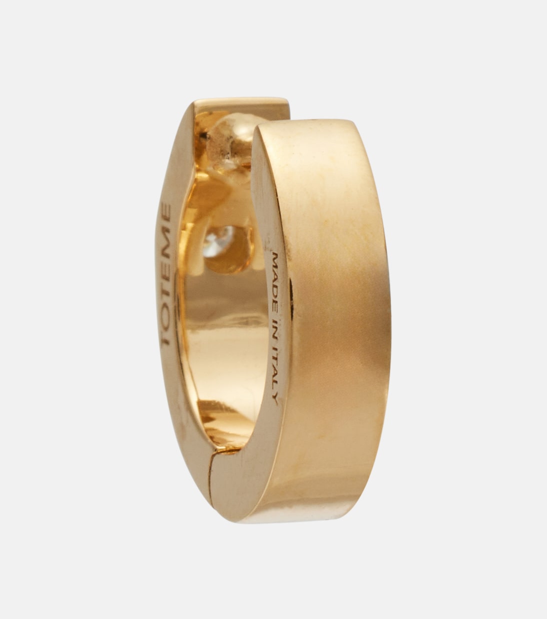 Orecchini in oro 18kt con diamante | Toteme