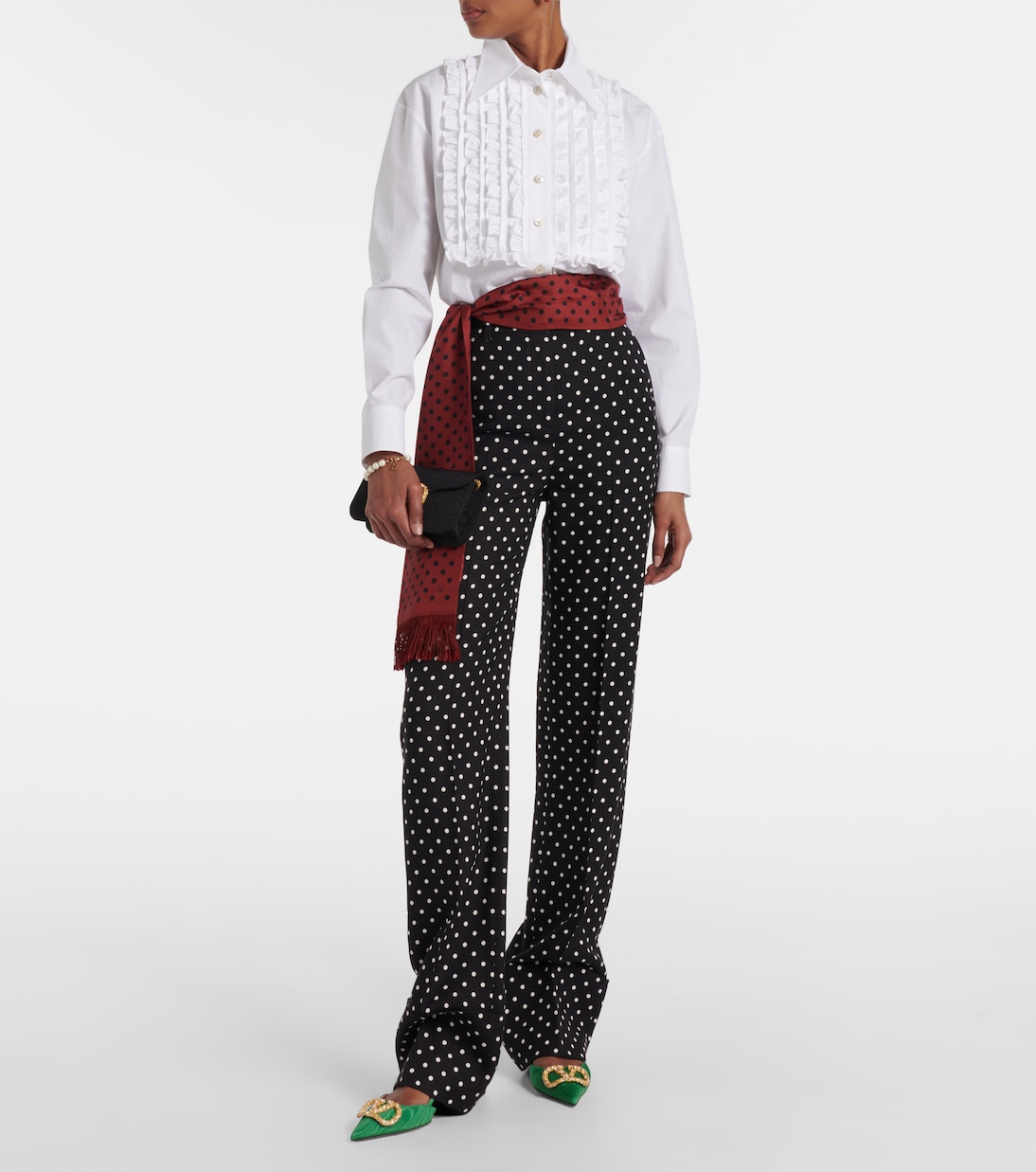 Escarpins VLogo 40 en satin | Valentino Garavani