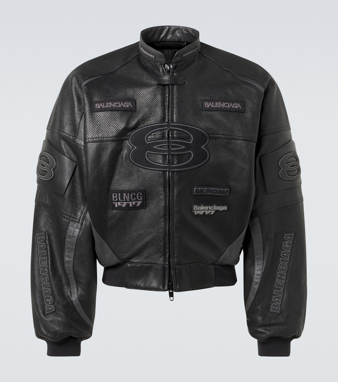 Bikerjacke Round aus Leder | Balenciaga