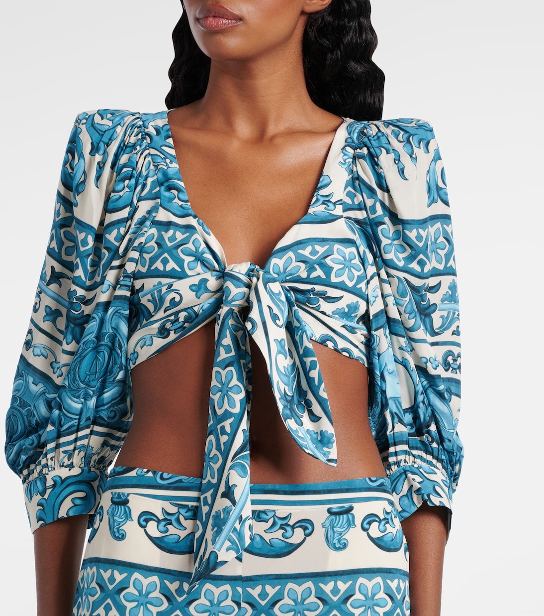 Printed crop top | Adriana Degreas