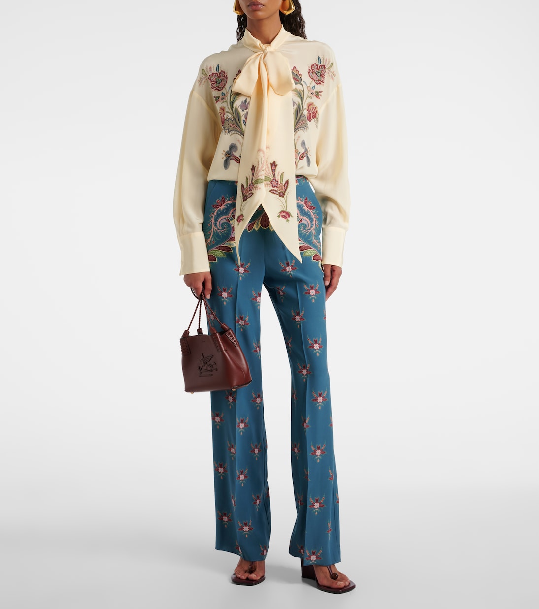 Floral silk blouse | Etro