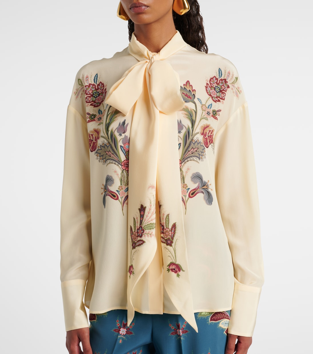 Floral silk blouse | Etro