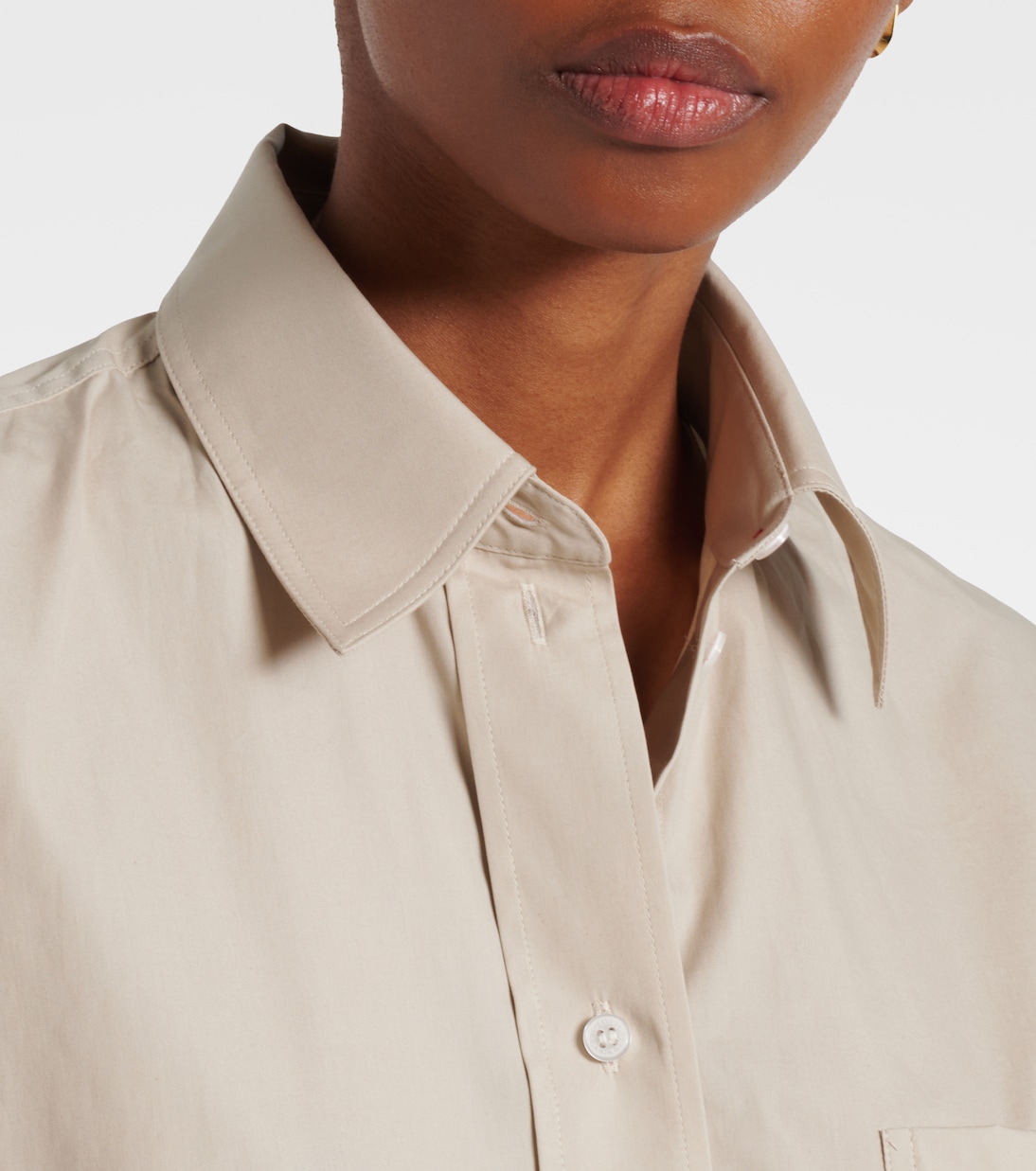 Cropped-Hemd aus Baumwolle | Victoria Beckham